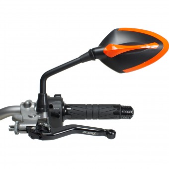Specchietti retrovisori moto Chaft Story Matt Black Orange
