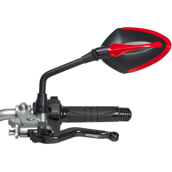 Specchietti retrovisori moto Chaft Story Matt Black Red