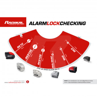 Radikal Bloccadisco Allarme SRA Inox Diametro 14