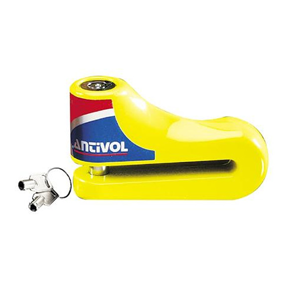 Bloccadischi France Antivol Bloccadisco Zamac Giallo - Pin De 10 Mm