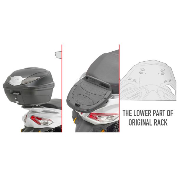 Kit di fissaggio bauletti Givi Supporto Monolock SR7057 Sym HD300 (19-20)