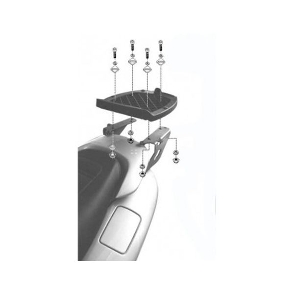 Kit di fissaggio bauletti Givi Supporto Monolock (SR46M)