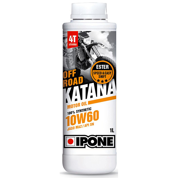 Olio motore IPONE Katana Off Road - 10W60 100 % Synthetic - 1 Litro 4T