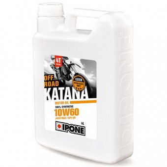 Olio motore IPONE Katana Off Road - 10W60 100 % Synthetic - 4 Litri 4T Olio motore IPONE Katana Off Road - 10W60 100 % Synthetic - 4 Litri 4T