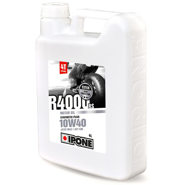 Olio motore IPONE R4000 RS - 10W40 Synthetic Plus - 4 Litri 4T