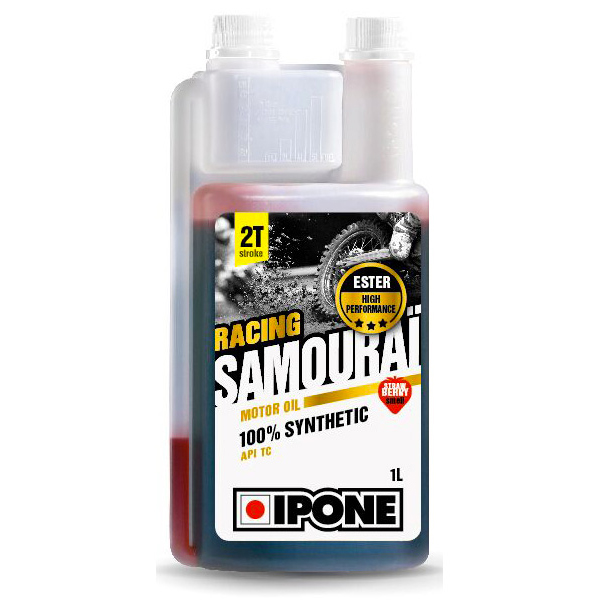 Olio motore IPONE Samourai Racing Fraise - 100 % Synthetic - 1 Litro 2T Dosatore Olio motore IPONE Samourai Racing Fraise - 100 % Synthetic - 1 Litro 2T Dosatore