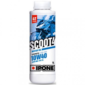 Olio motore IPONE Scoot 4 - 10W40 Synthetic - 1 Litro 4T Olio motore IPONE Scoot 4 - 10W40 Synthetic - 1 Litro 4T