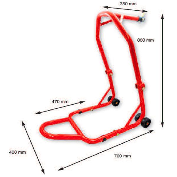 Accessori moto MAD Paddock Stand Anteriore Pieghevole