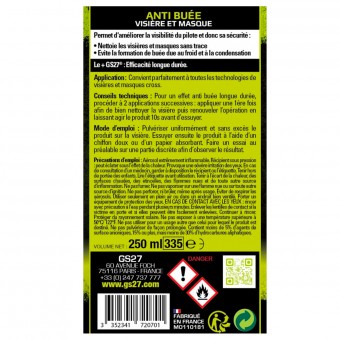 GS27 Anti Appannemento Visiera e Maschera