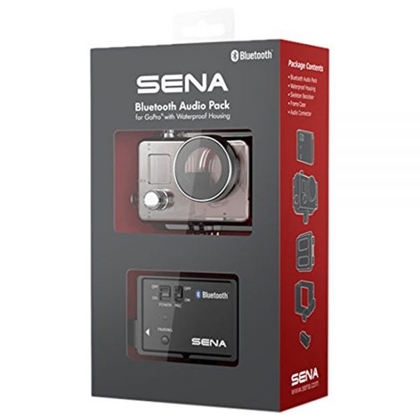 Videocamera Sena Pack Audio Bluetooth per Go Pro e Custodia Ermetica