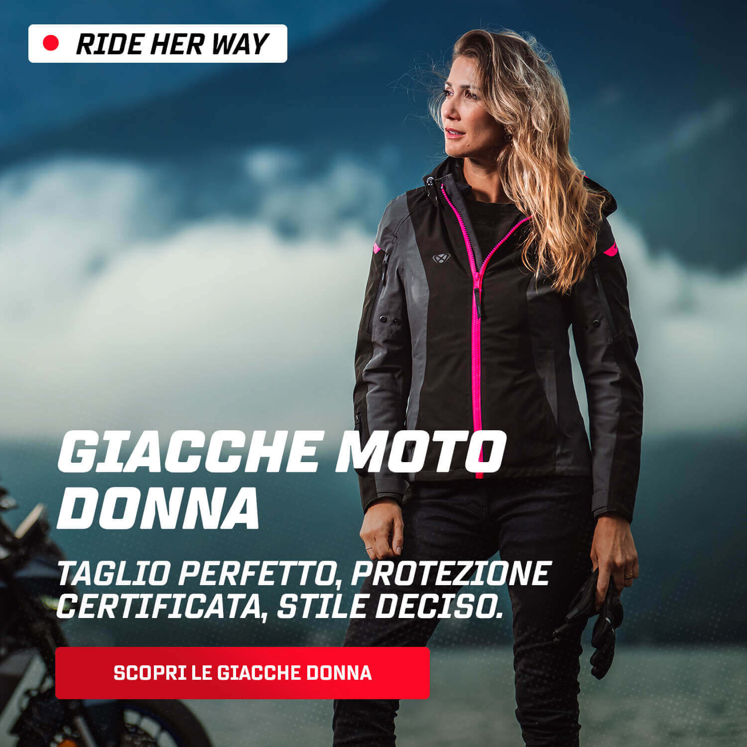 Giacche moto donna
