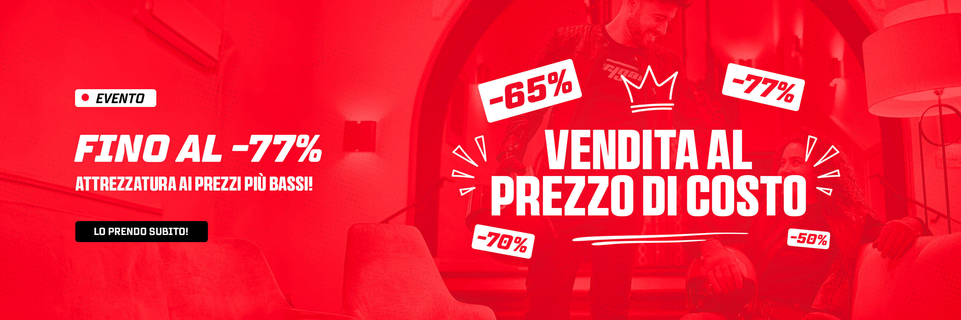 Attrezzatura ai prezzi più bassi! Fino al -77%