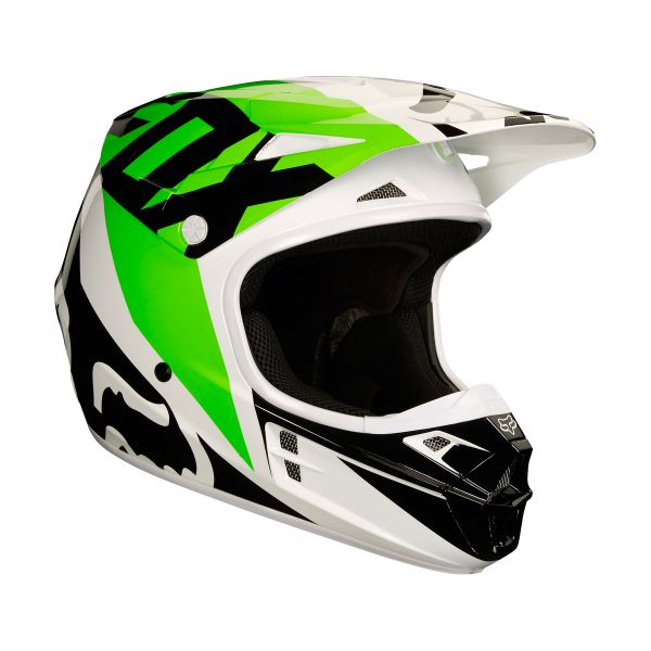 Cross FOX V1 Race Black White Green Cross FOX V1 Race Black White Green