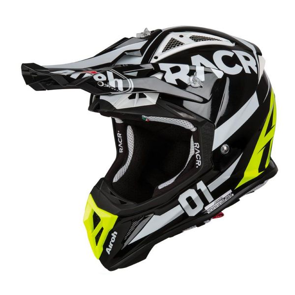 Cross Airoh Aviator 2.2 Racr Nero Bianco Giallo