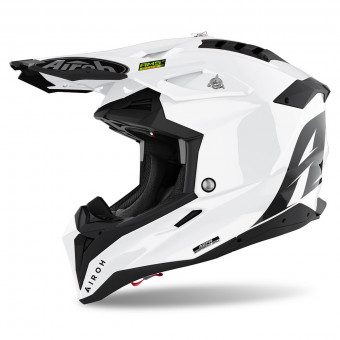 Casque Cross Airoh Aviator 3 White Casque Cross Airoh Aviator 3 White