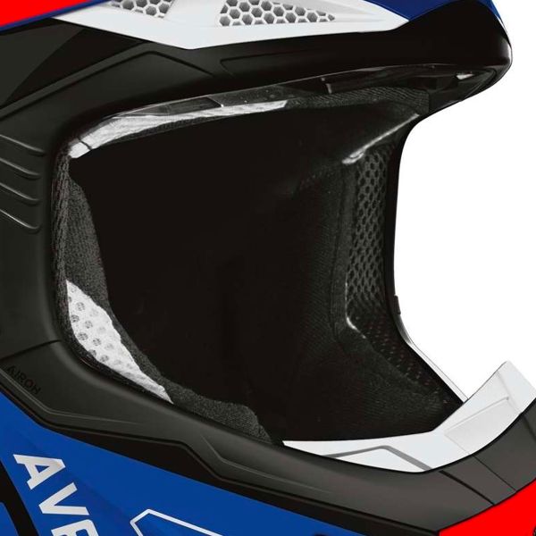 Airoh Aviatore Ace 2 Scudo Blu Rosso Lucido