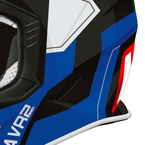 Airoh Aviatore Ace 2 Scudo Blu Rosso Lucido
