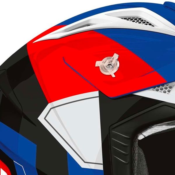 Airoh Aviatore Ace 2 Scudo Blu Rosso Lucido