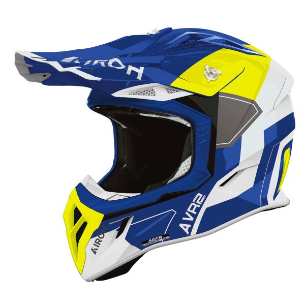 Cross Airoh Aviator Ace 2 Scudo Blu Giallo