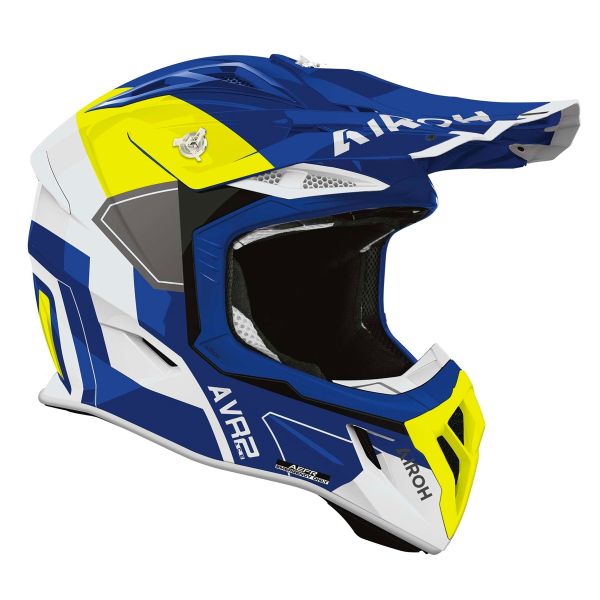 Airoh Aviator Ace 2 Scudo Blu Giallo