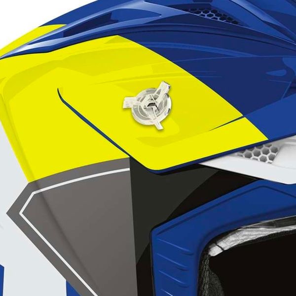 Airoh Aviator Ace 2 Scudo Blu Giallo