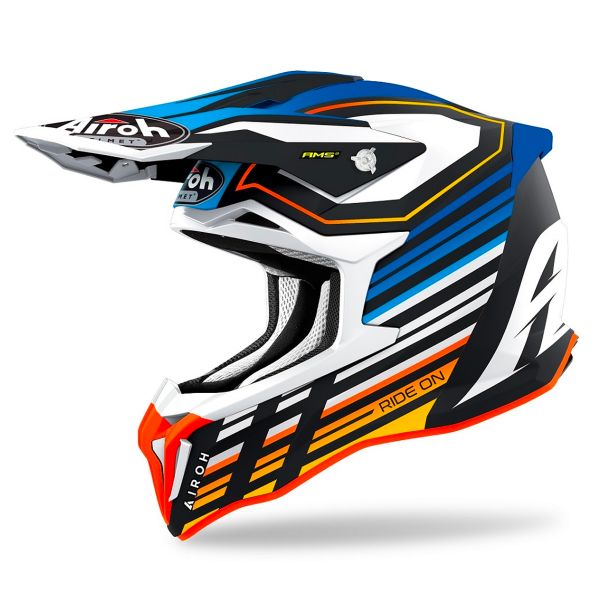 Casco Moto Airoh Striker Shaded Blue Matt pronto per l'invio | iCasque.it