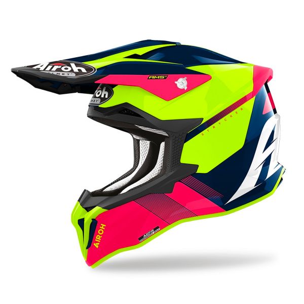 Cross Airoh Strycker Blazer Blue Pink Matt