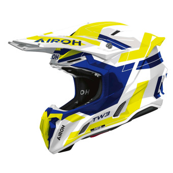 Cross Airoh Twist 3 Dinastia blu giallo lucido