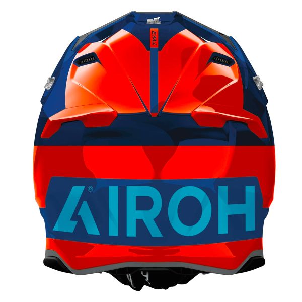 Airoh Twist 3 fantasia arancio blu lucido