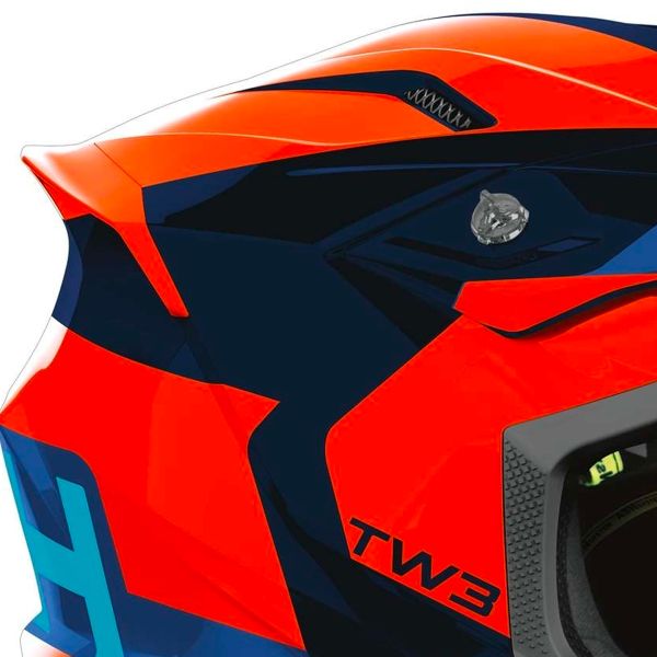 Airoh Twist 3 fantasia arancio blu lucido