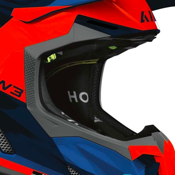 Airoh Twist 3 fantasia arancio blu lucido