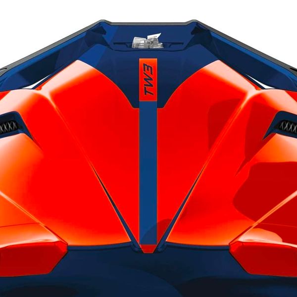 Airoh Twist 3 fantasia arancio blu lucido