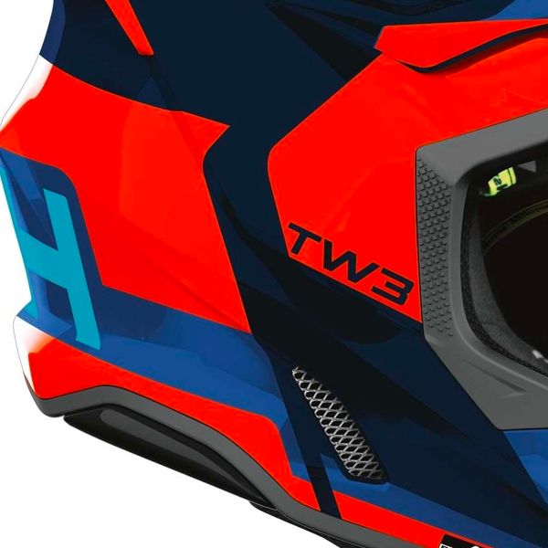 Airoh Twist 3 fantasia arancio blu lucido