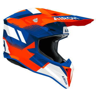 Airoh Wraaap Vision Arancione Blu Lucido