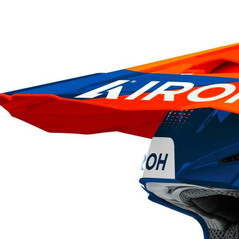 Airoh Wraaap Vision Arancione Blu Lucido