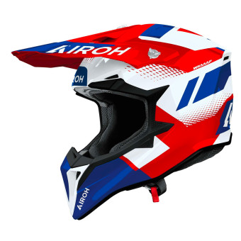 Cross Airoh Wraaap Vision Rosso Blu Lucido