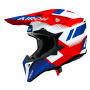 Casque Cross Airoh Wraaap Vision Rosso Blu Lucido