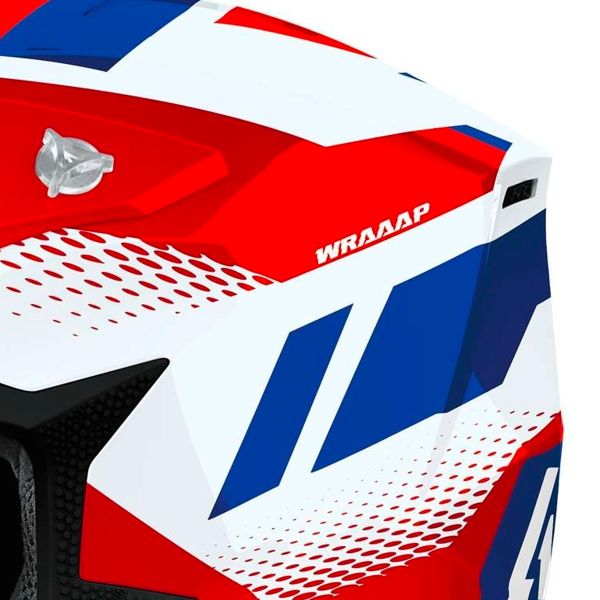 Airoh Wraaap Vision Rosso Blu Lucido