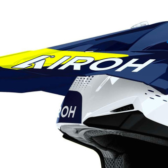 Airoh Wraaap Vision Giallo Blu Lucido
