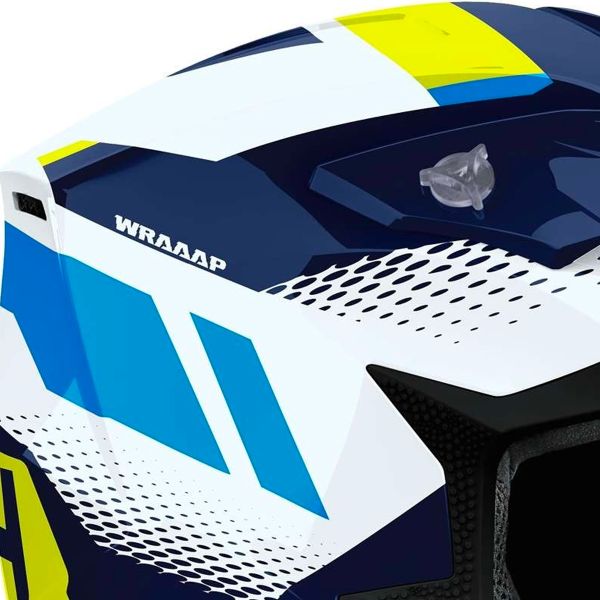 Airoh Wraaap Vision Giallo Blu Lucido