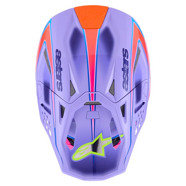 Alpinestars S-M10 Jett Lawrence R01 Viola Rosa FL Giallo Fluo Lucido