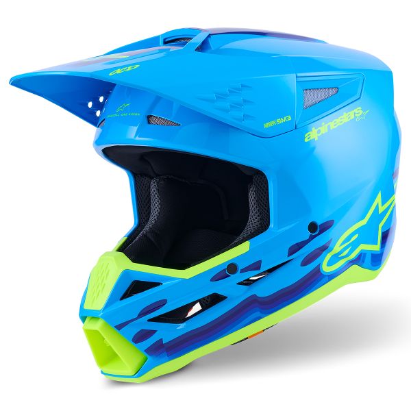 Cross Alpinestars S-M3 Force Ciano Lucido