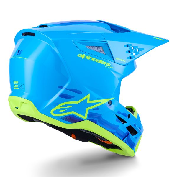 Alpinestars S-M3 Force Ciano Lucido