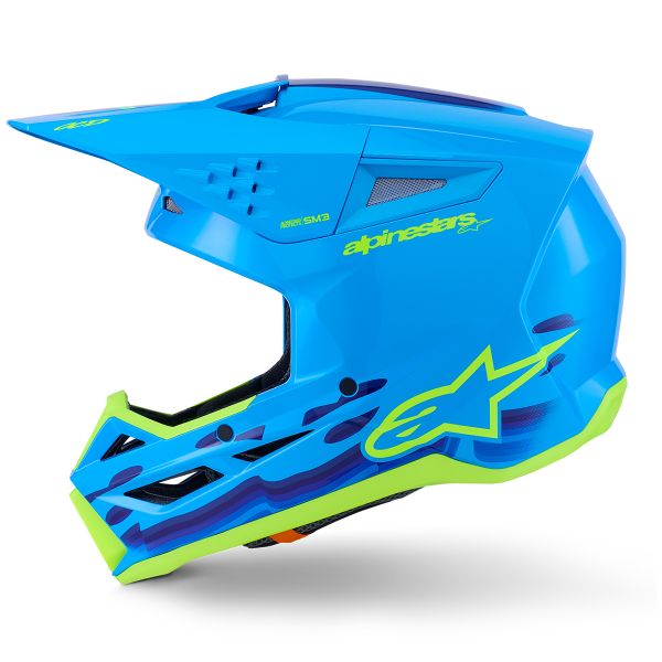 Alpinestars S-M3 Force Ciano Lucido