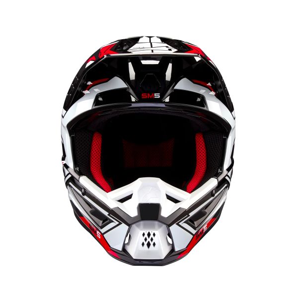 Alpinestars S-M5 Azione 2 Nero Bianco Rosso Brillante
