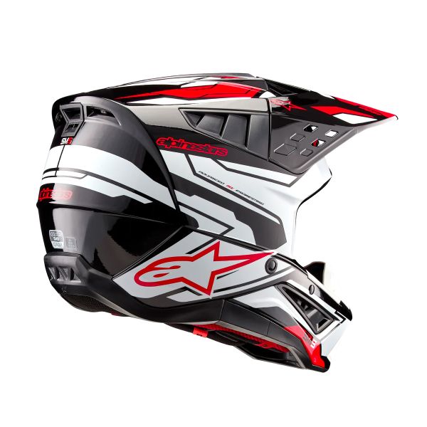 Alpinestars S-M5 Azione 2 Nero Bianco Rosso Brillante