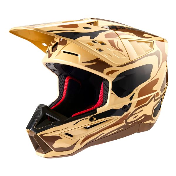 Cross Alpinestars S-M5 Mineral Marrone Scuro Canguro Opaco