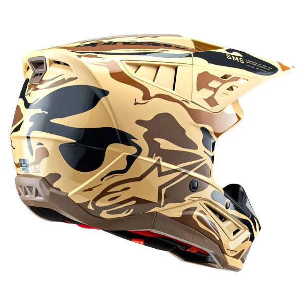 Alpinestars S-M5 Mineral Marrone Scuro Canguro Opaco