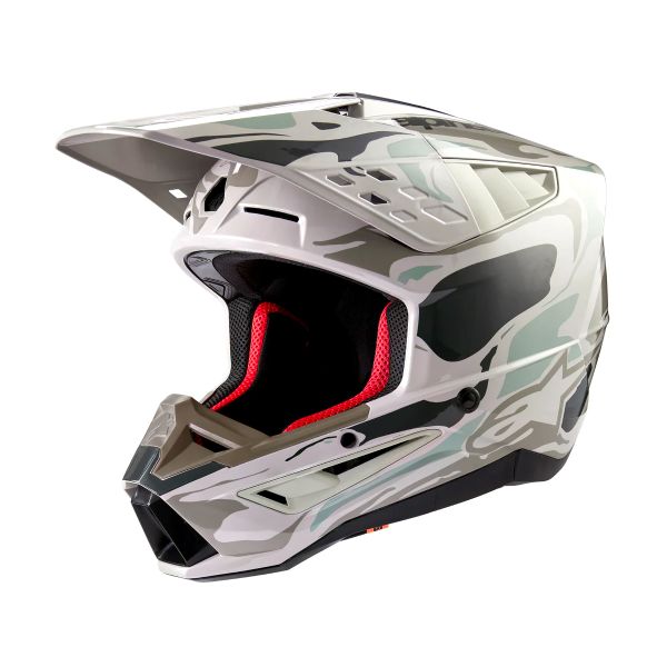 Cross Alpinestars S-M5 Mineral Grigio caldo Verde celeste