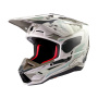 Casque Cross Alpinestars S-M5 Mineral Grigio caldo Verde celeste